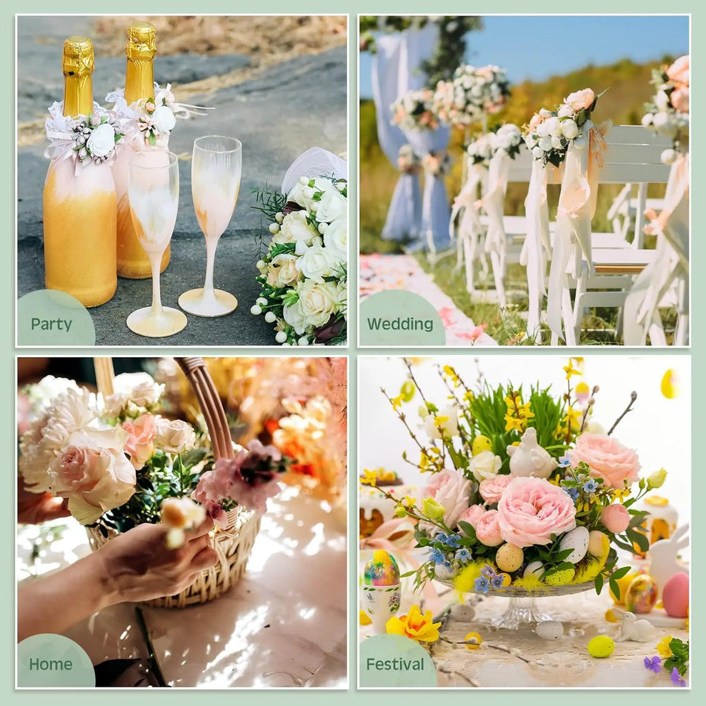 3 Pcs Mini Floral Foam Holder Flower Foam for Fresh Flowers Green Floral Foam for Table Wedding Wine Bottle Decor