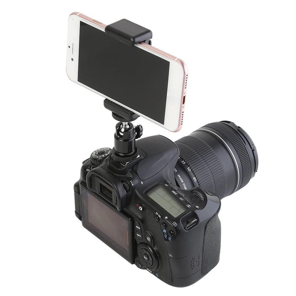 360° Rotating Auto Face Tracking Phone Stand No App Gesture Control Smart Shooting Camera Mount with Selfie Light Remote