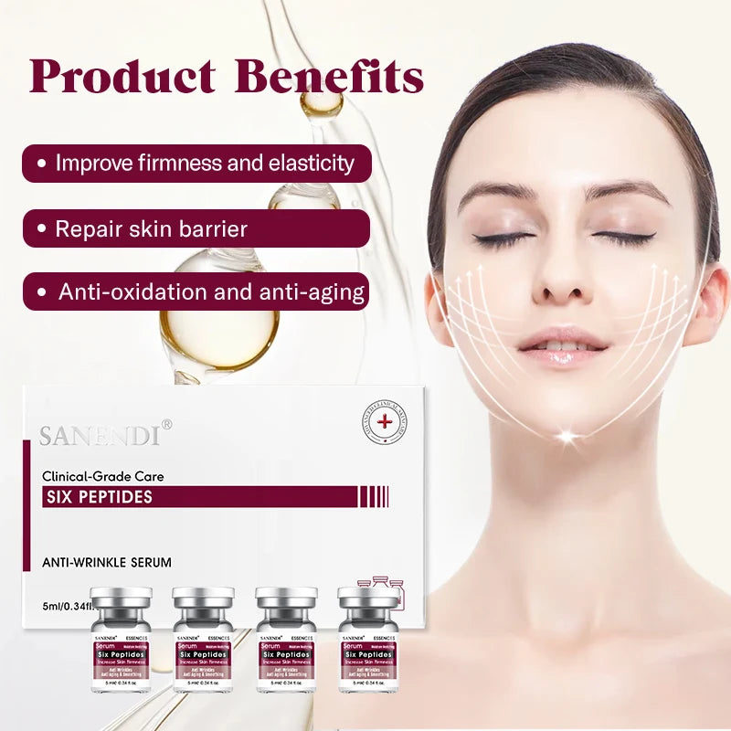10pcs/Box Six Peptide Ampoule Hyaluronic acid Serum for Face Dr.Pen SNAIL ACNE Solution Repair Moisturizing Skin Care Korean