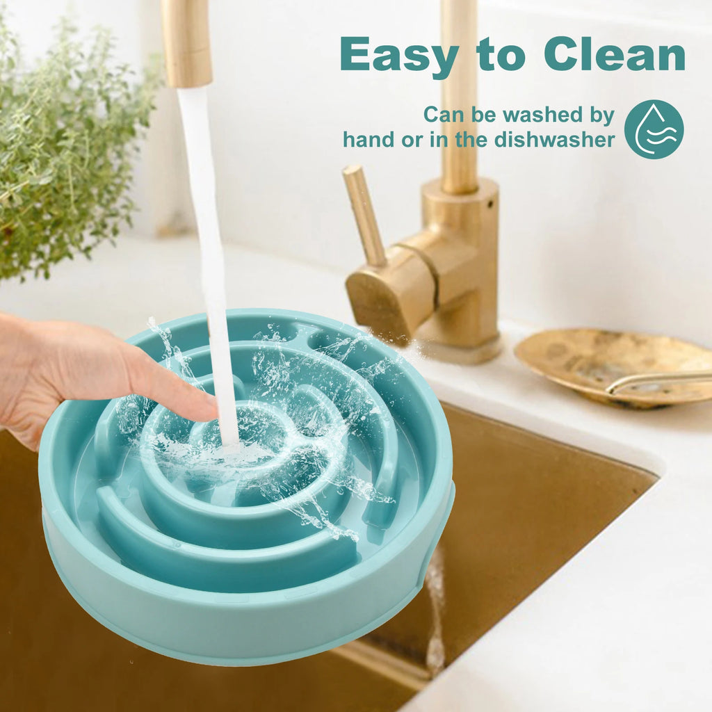 Slow Feed Anti Slip Pet Bowl