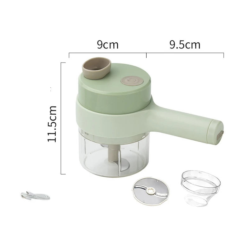 Electric Food Processor Wireless Charging Cutting Vegetables Meat For Household Handheld Tool Complementary Food Machine