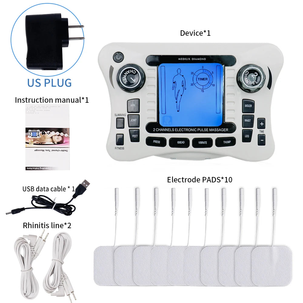 Myostimulator Massager EMS Neck Acupoints Lymphvity Massage Device Electrical Muscle Stimulator Health Physiotherapy Device