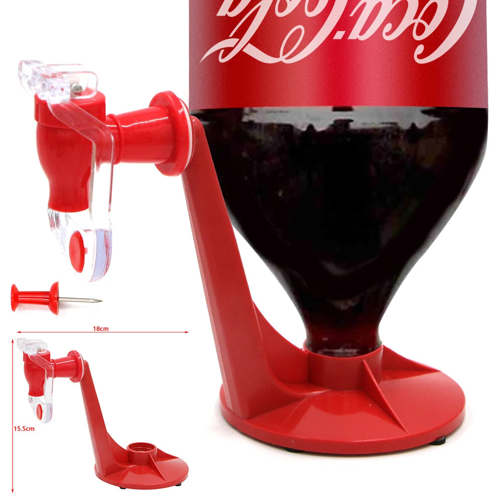 Soda Beverage Dispenser Bottle Coke Upside Down Drinking Water Dispense Machine Switch for Gadget Party Home Bar  Water Pitcher