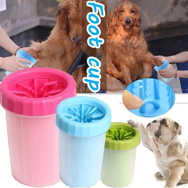 1pcs Dog foot wash artifact cat puppy foot cup wash paw cleaning free scrub automatic foot wash pet cup