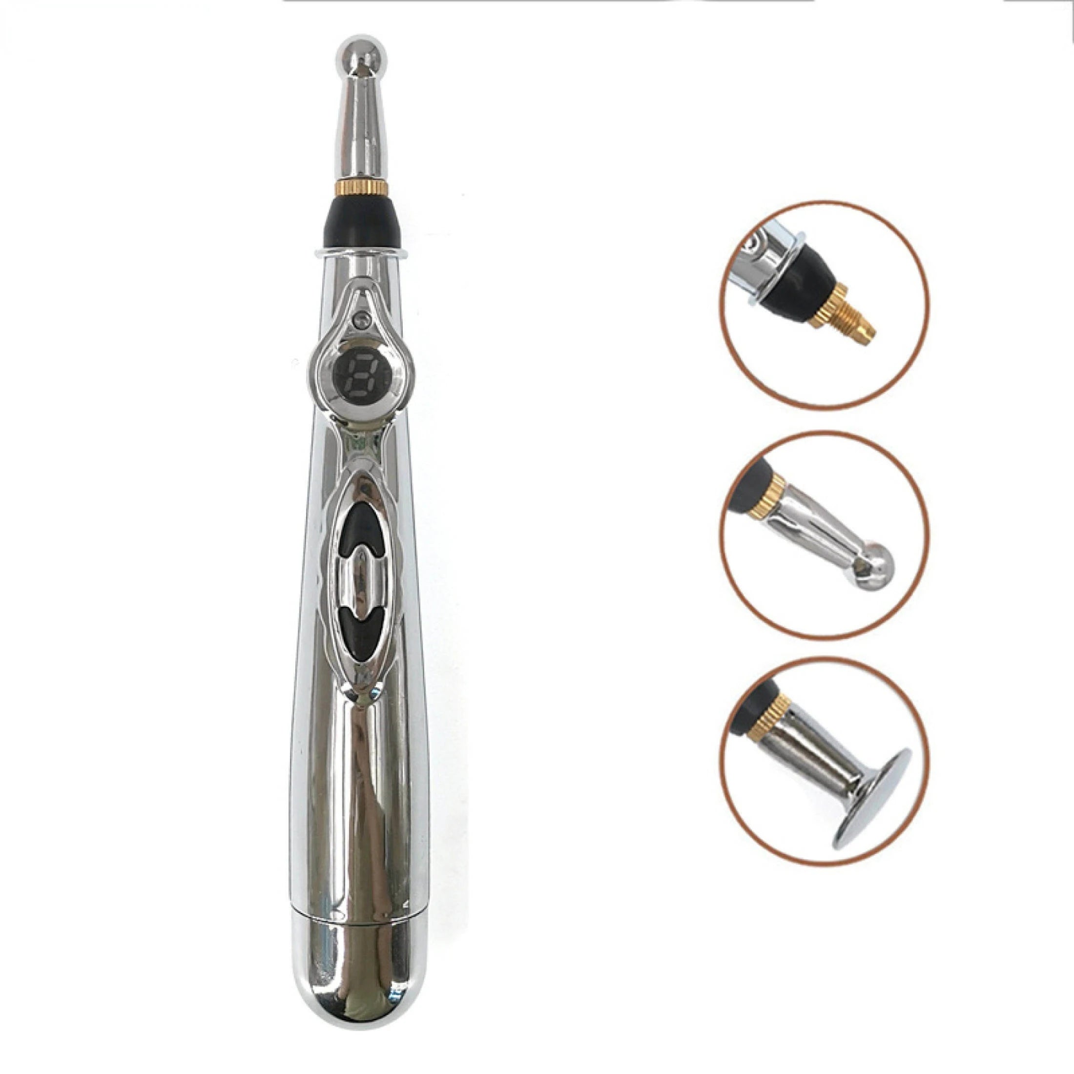 Electric Acupuncture Point Massage Pen Pain Relief Laser Therapy Electronic Meridian Energy Pen Body Head Back Neck Leg Massager