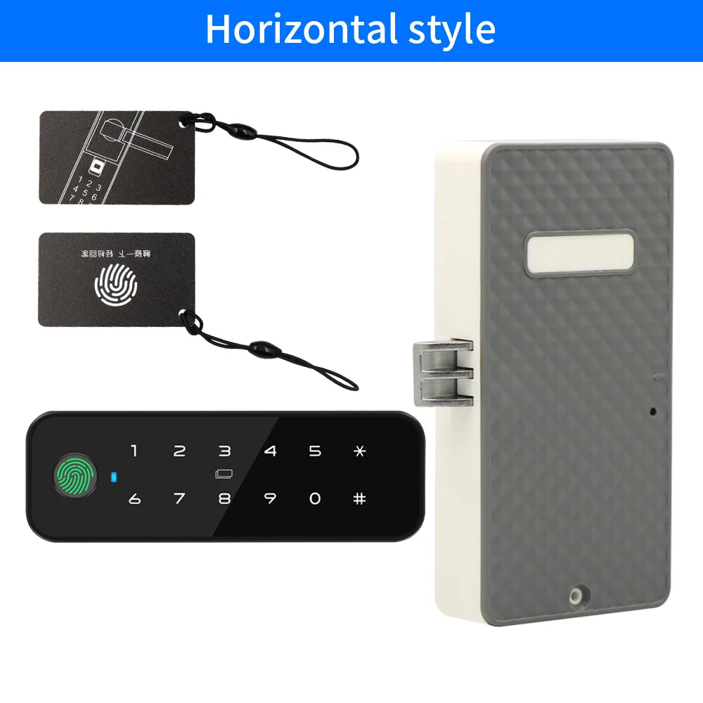Tuya APP Fingerprint Smart Drawer Cabinet Invisible Lock Ic Card Unlock Cabinet Furniture Electronic Keyless Sensor Lock
