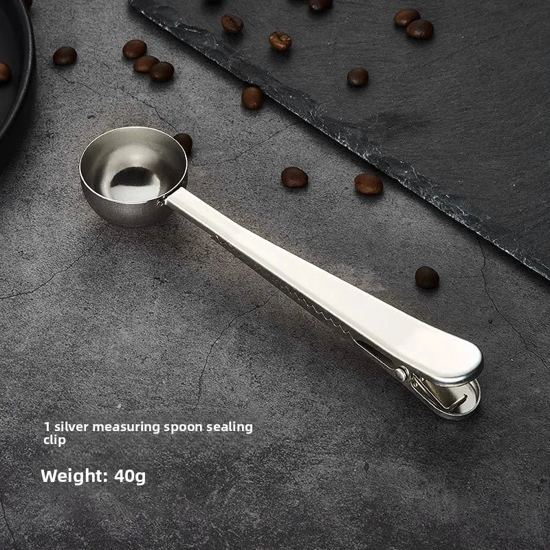 Coffee Scoop Measuring Scoop Coffee Bean Coffee Powder Seal Clip Measuring Scoop Coffee Utensils Bean Scoop Quantitative Scoop