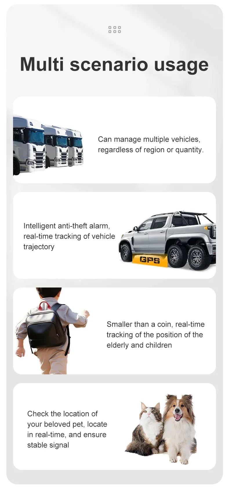 Mini GF08 GPS Car Tracker,Real-time Tracker, Anti-Theft, Anti-lost Key,Pet Locator,Strong Magnetic Mount SlM, Message Positioner