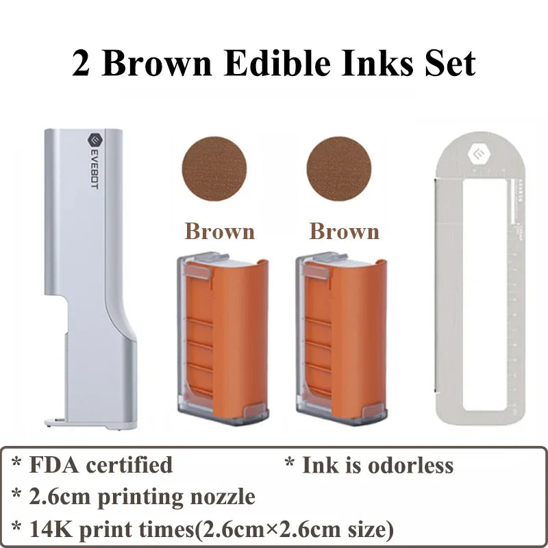 Evebot Printpen Handheld Portable Mini Coffee PrintPen Latte Art Macaron Cookie DIY Design Printer Bluetooth 4.2