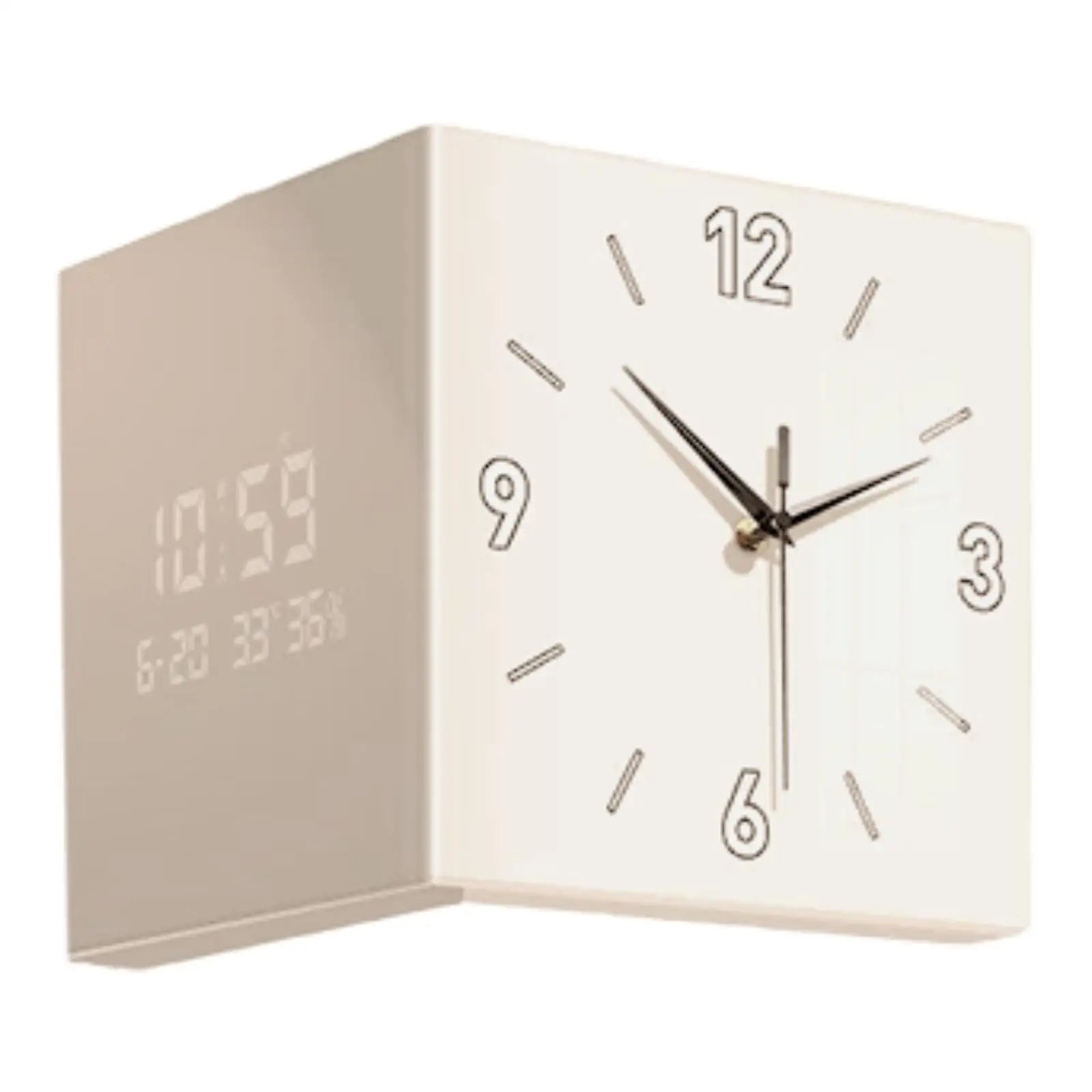 Double-sided Living Room Corner Wall Clocks  Nordic Modern Creative Luxury Electronic Wall Clock Valentines Day Gift Home Decor
