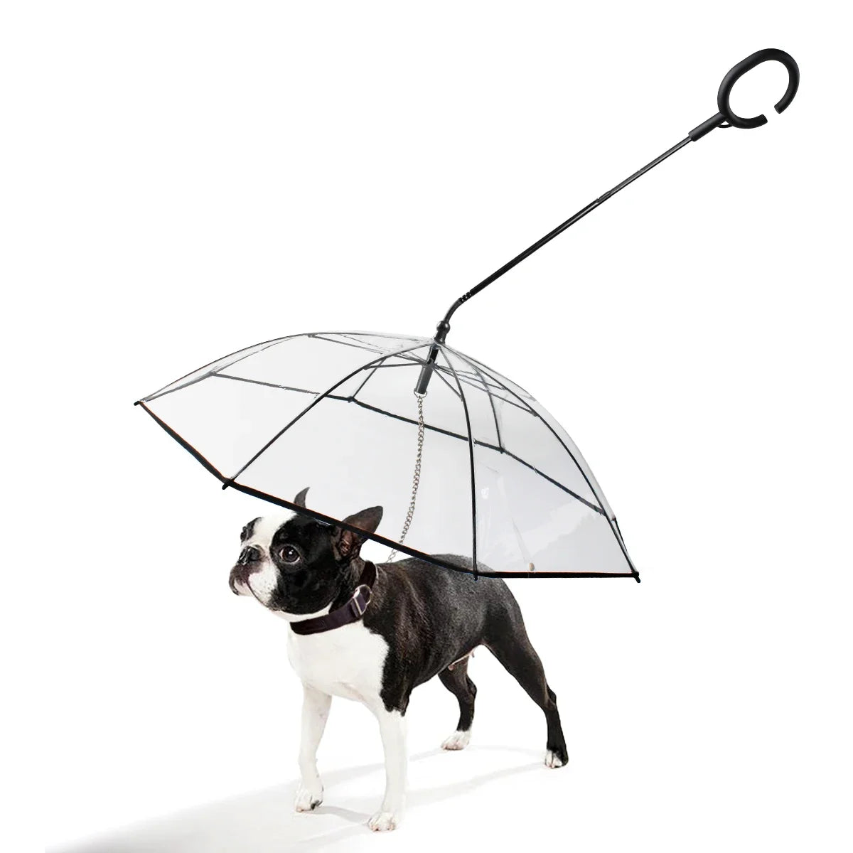 New Transparent Pet Umbrella Well Made Detachable Adjustable Rainy Day Outdoor Dog Walking Leash for Small Dogs Pet Supplies