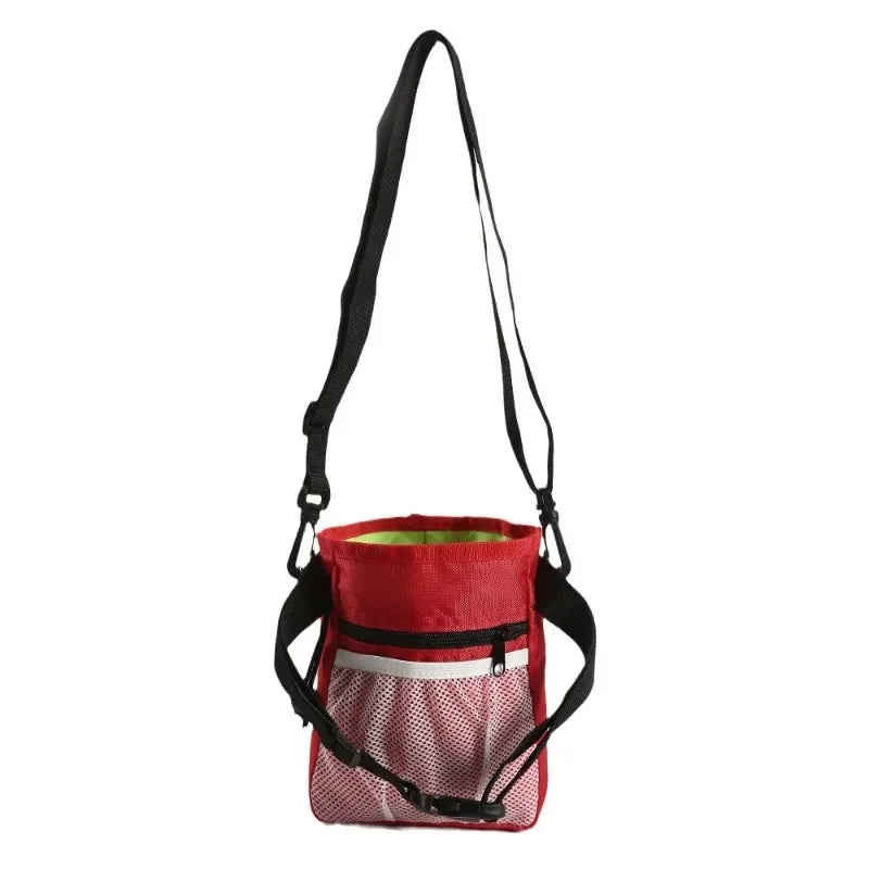 Dog Training Pouch Snack Carrier Outdoor Feeding Waist Bag Portable Foldable Pet Supplies Treat Holder Walking Adjustable Pack