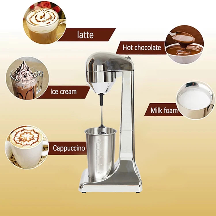 Double Head Electric Milk Frother Vertical Milk Foam Machine Coffee Drink Mixer for Home Bar Electric Milkshake Machine 220V EU