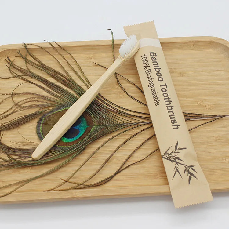Eco-Friendly Bamboo Toothbrush Set