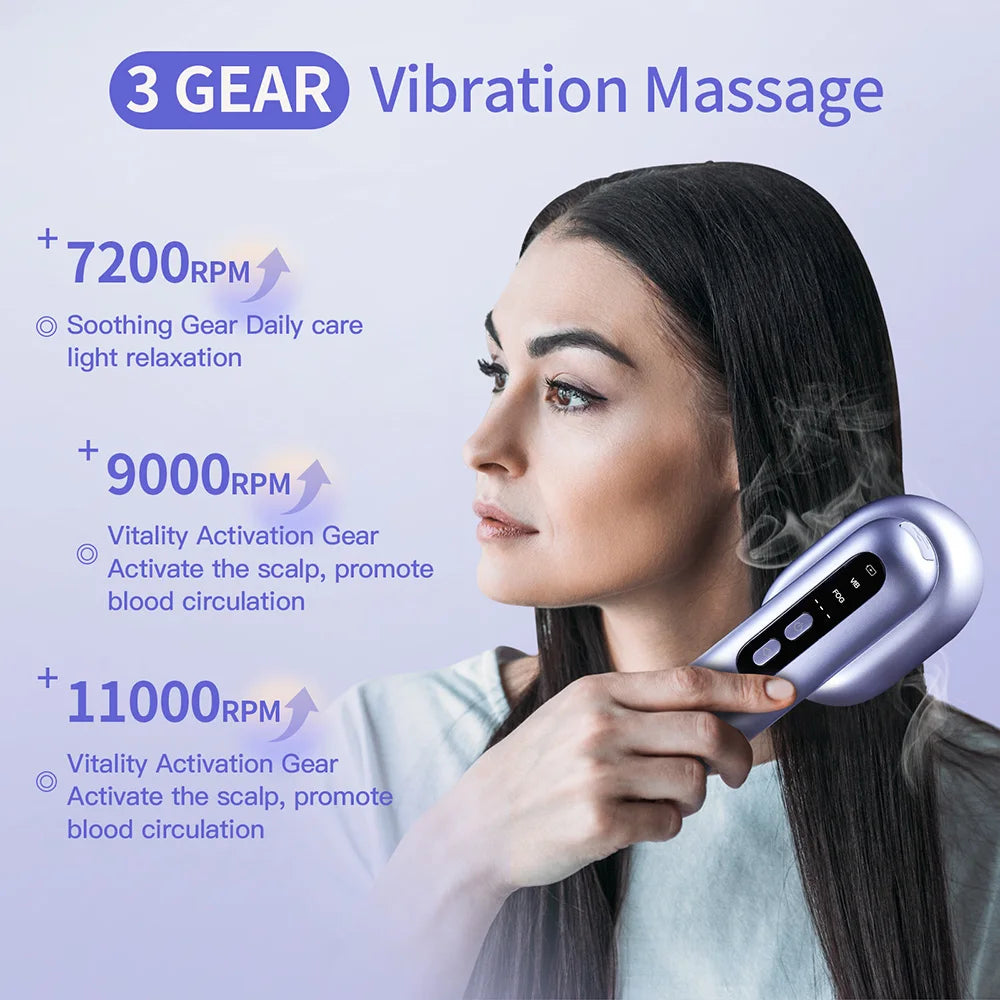 Hair Care Spray Massage Comb Vibration Scalp Massage Hairbrush Head Massager Hair Sprayer Atomizing Brush Hair Oil Applicator