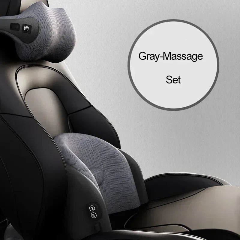 Car Neck Cushion Lumbar Support Electric Men Massage Neck Car Neck Pillow Outdoor Car Accessories Home Car Massage Seat