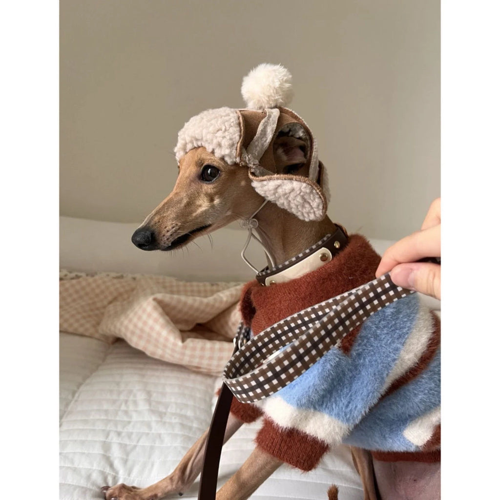 Anti-shedding Pet Dog Sweater Autumn Winter Stripe Pattern Small Breed Puppy  Clothes Trendy Outdoor Universal Dog Clothes