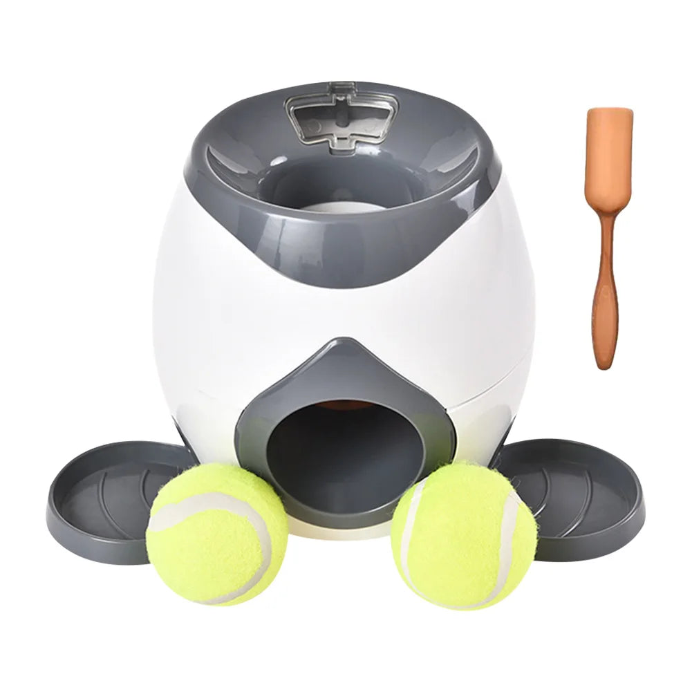 Automatic Dog Ball Launcher Dogs Tennis Food Reward Machine Interactive Dog Balls Thrower Slow Feeder for Small and Medium Dogs