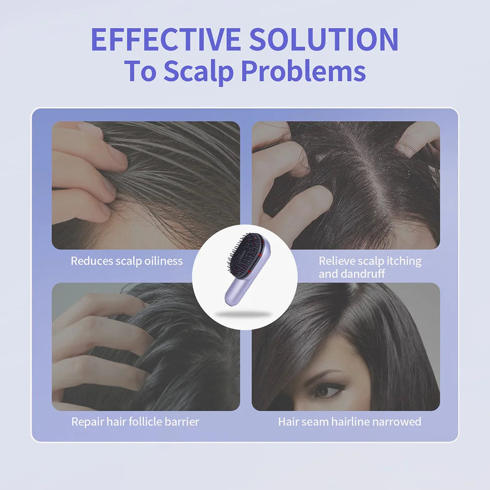 Hair Care Spray Massage Comb Vibration Scalp Massage Hairbrush Head Massager Hair Sprayer Atomizing Brush Hair Oil Applicator