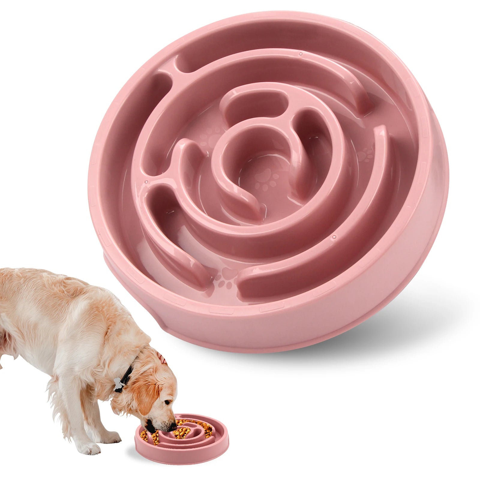 Slow Feed Anti Slip Pet Bowl