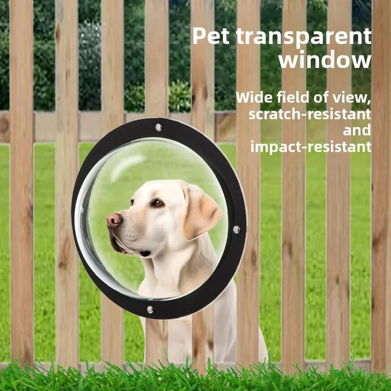 Acrylic Dog Window Semicircular Cover Pet Fence Window Cat and Dog Special Window Transparent Plastic Viewing Doors and Windows