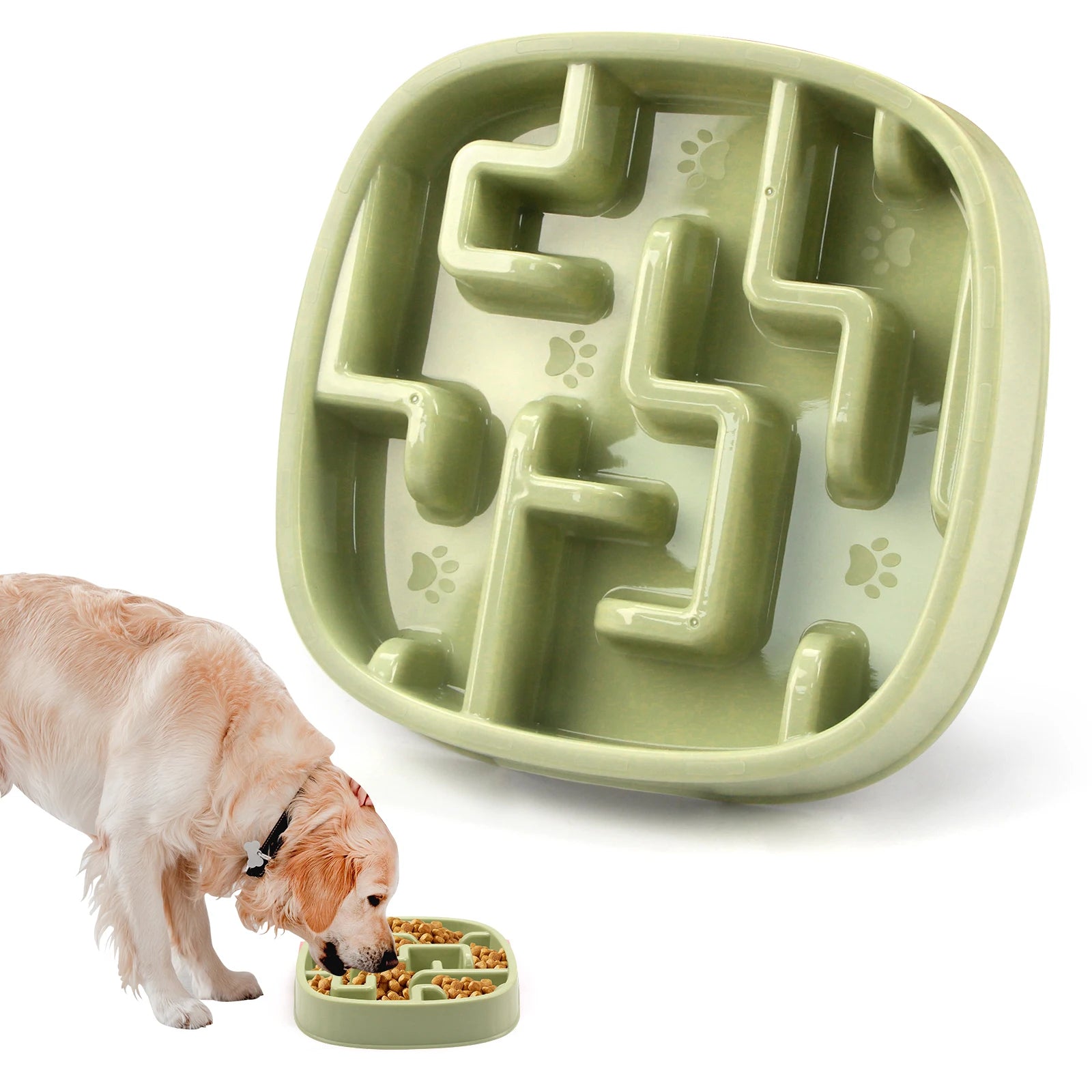 Slow Feed Anti Slip Pet Bowl