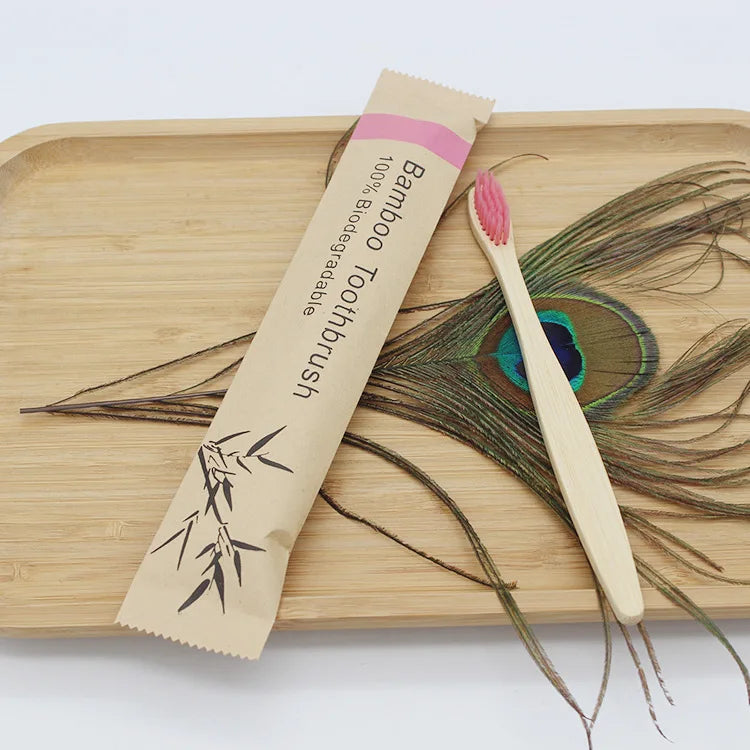Eco-Friendly Bamboo Toothbrush Set
