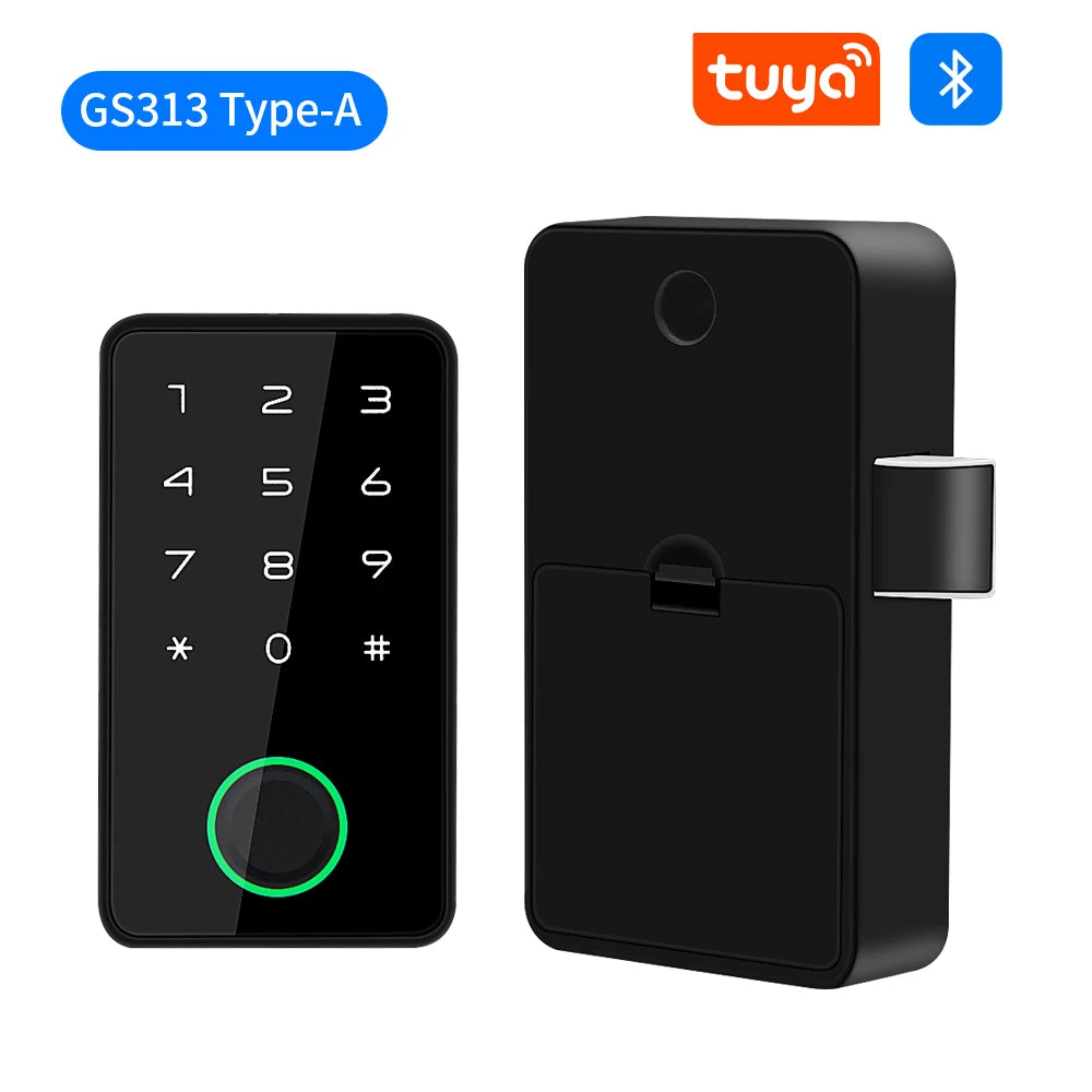Tuya APP Fingerprint Smart Drawer Cabinet Invisible Lock Ic Card Unlock Cabinet Furniture Electronic Keyless Sensor Lock