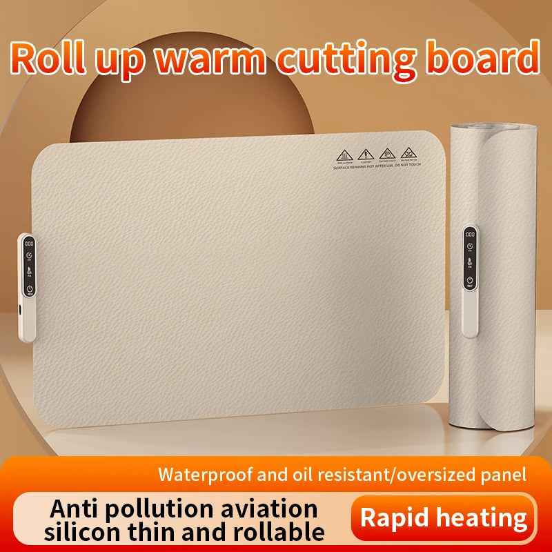 HOMEFISH Multifunctional Silicone Warming Board Home Easy Store Foldable Waterproof Oil Resistant Insulated for Hot Meals