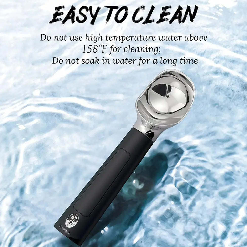 Electric Ice Cream Scoop Heated Spoon Rechargeable With Led Display Easy Scooping Perfect Gift For Ice Cream Lovers Kitchen K7a8