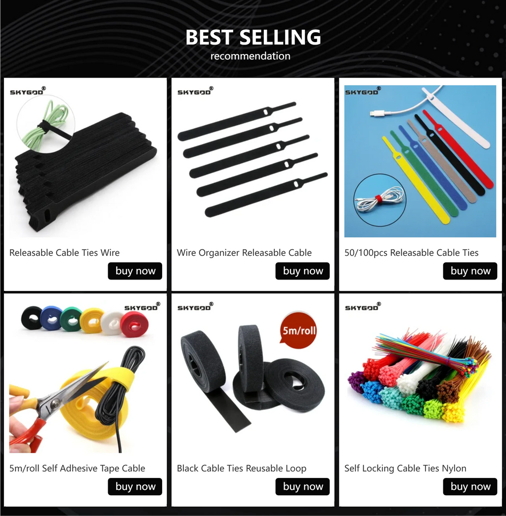 Adjustable Wire Organizer Straps