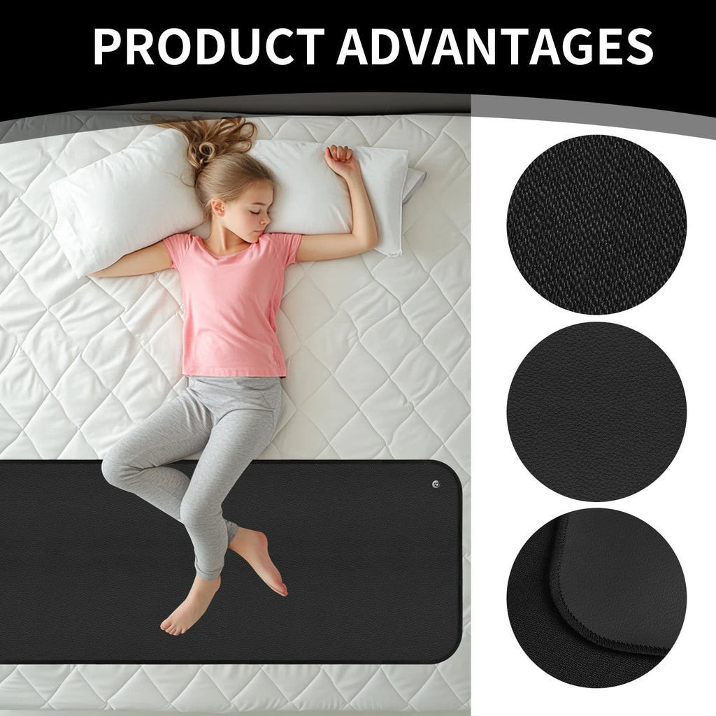 Grounding Mat for Feet Earth Connected Wellness for Pain Relief Muscle Tension Relaxation Travel 25-120CM Grounding Pad