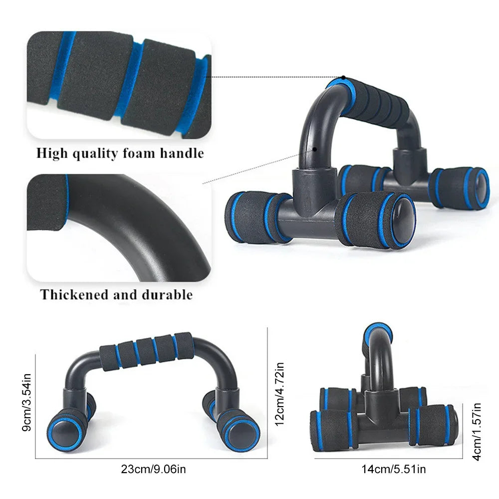 U-Shaped Push-Up Bars with Anti-Slip Foam Grip