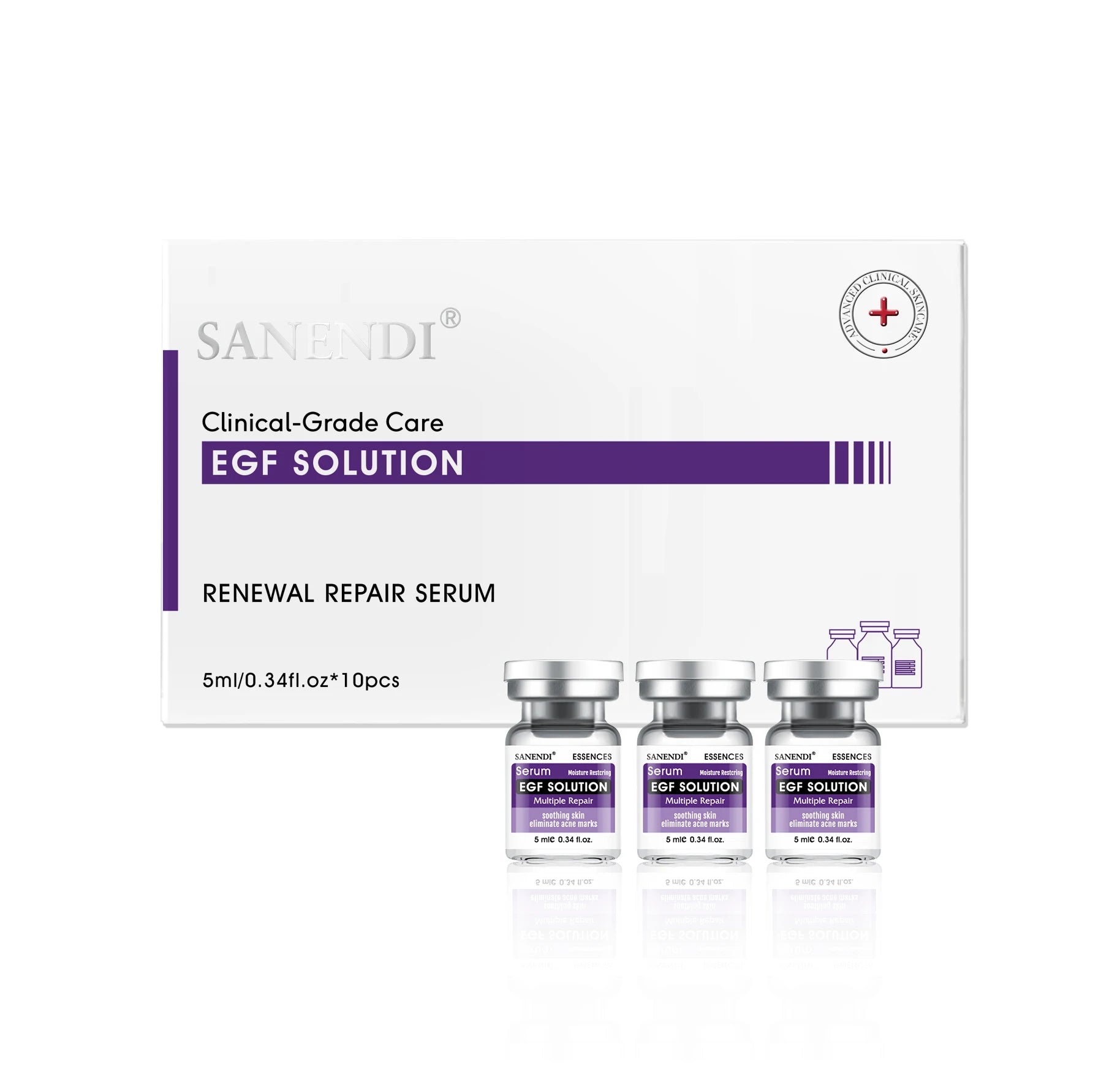 10pcs/Box Six Peptide Ampoule Hyaluronic acid Serum for Face Dr.Pen SNAIL ACNE Solution Repair Moisturizing Skin Care Korean