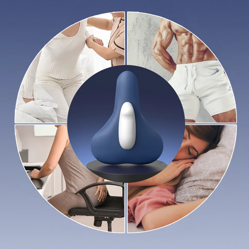 Electric Pelvic Floor Muscle Trainer Ergonomic Sit-On-Top Pelvic Trainer Portable Pelvic Floor Muscle Exerciser for Men Women