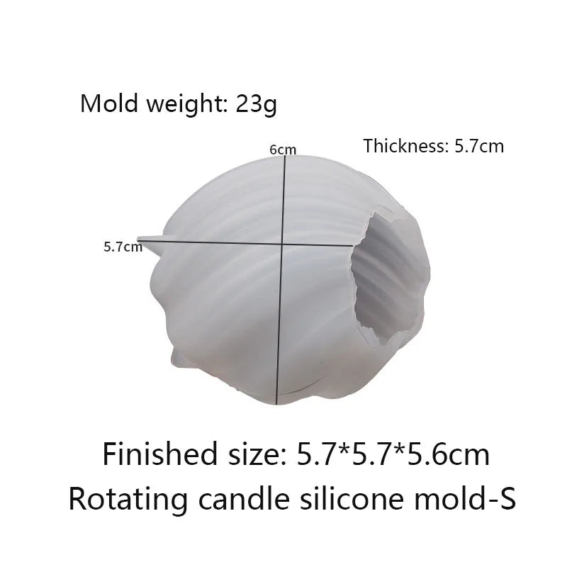 3D Geometric Wave Candle Mold
