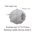 3D Geometric Wave Candle Mold