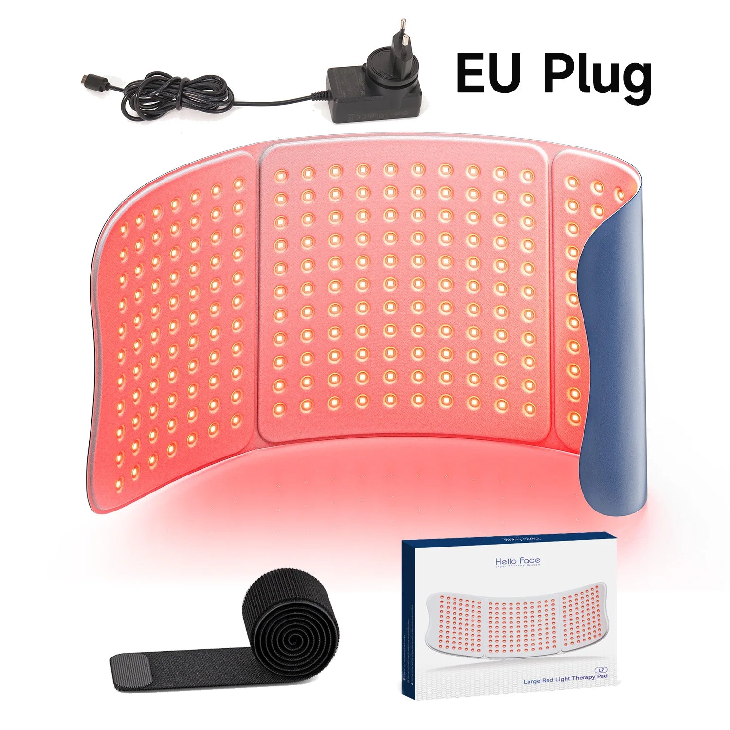 Upgraded Hello Face L7 Large Red Light Therapy Mat 792pcs LEDs 660 & 850nm Infrared Light Therapy Pad For Full Body Pain Relief