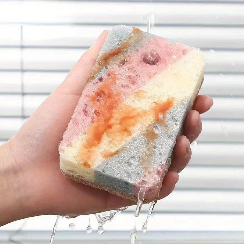 Kitchen Stain(2-Pack) Removal Nano Sponge Magic Wipe Hundred Clean Cotton Dishwashing Sponge Wipes Bathroom Cleaning Utensils