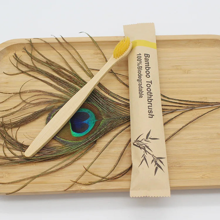 Eco-Friendly Bamboo Toothbrush Set