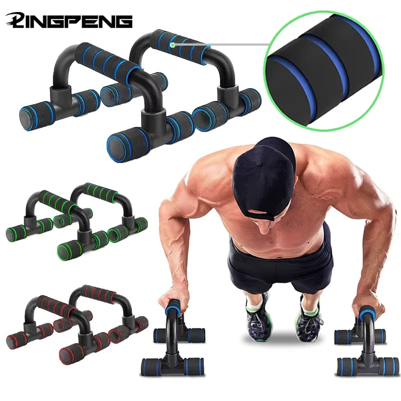 U-Shaped Push-Up Bars with Anti-Slip Foam Grip
