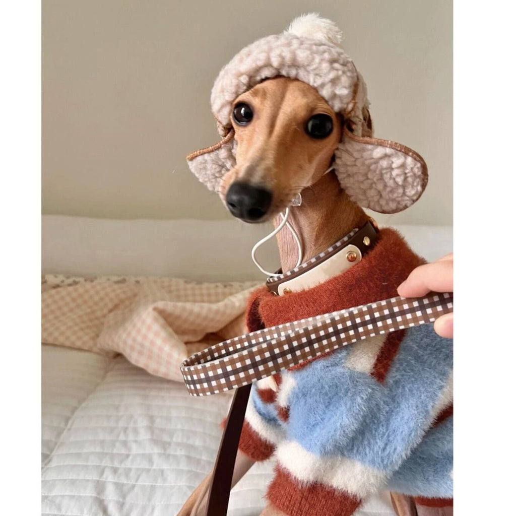 Anti-shedding Pet Dog Sweater Autumn Winter Stripe Pattern Small Breed Puppy  Clothes Trendy Outdoor Universal Dog Clothes