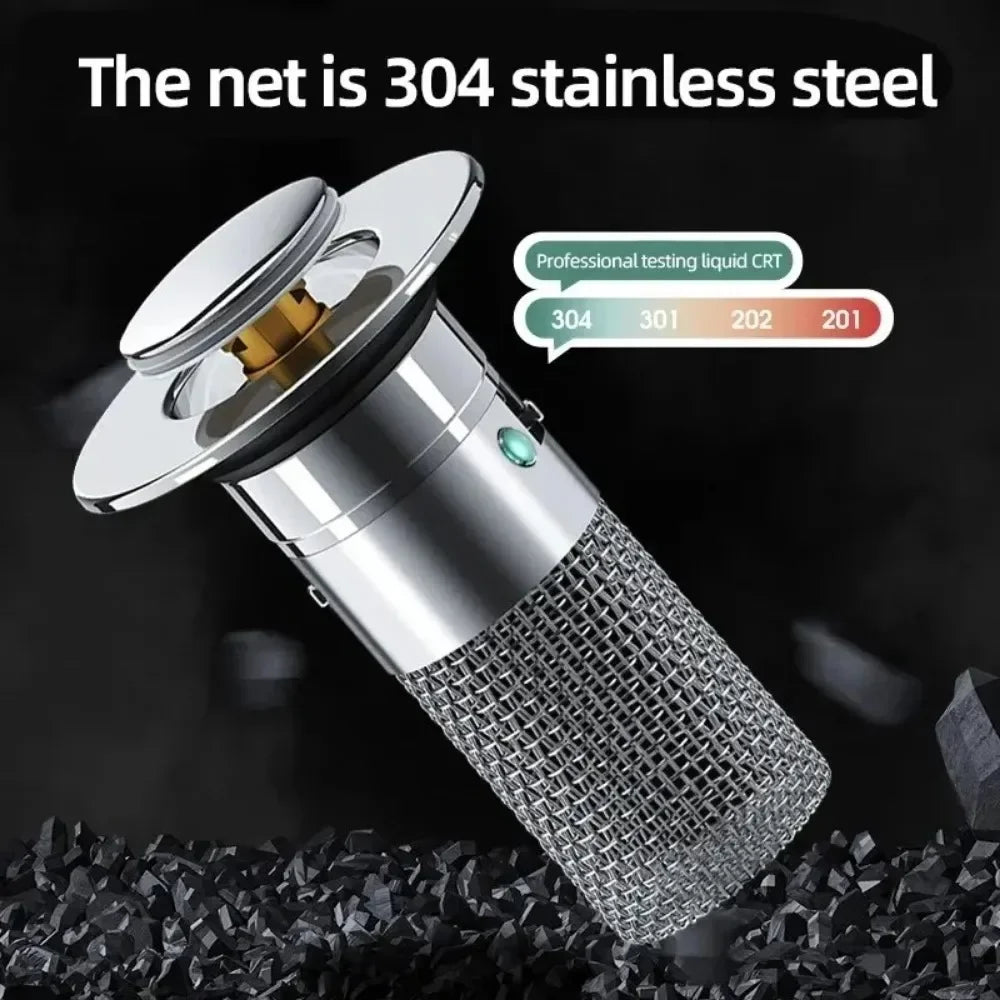 2026 new washbasin leak proof plug, stainless steel odor proof bullet core, pressure type sink drainage pipe, universal accessor