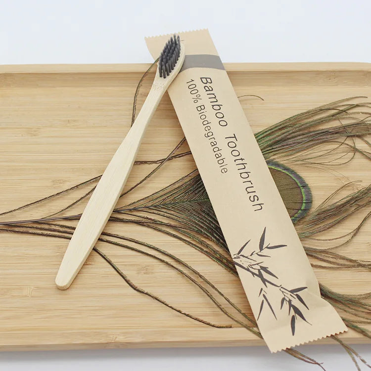 Eco-Friendly Bamboo Toothbrush Set