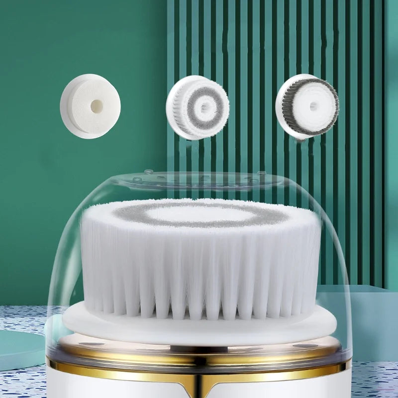 New Electric Facial Cleanser, Electric Charging Waterproof Cleansing And Beauty Instrument, Multi-functional Face Wash Brush