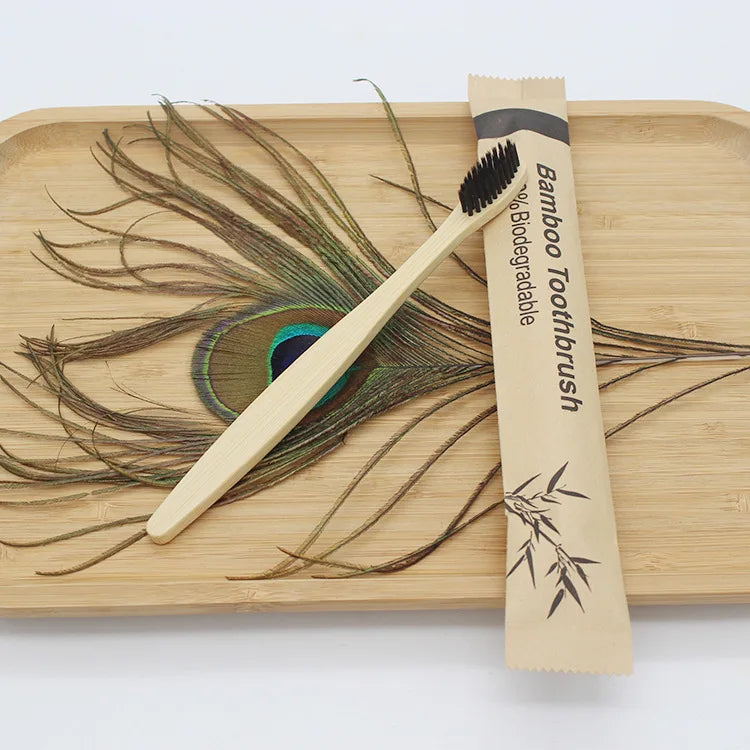 Eco-Friendly Bamboo Toothbrush Set