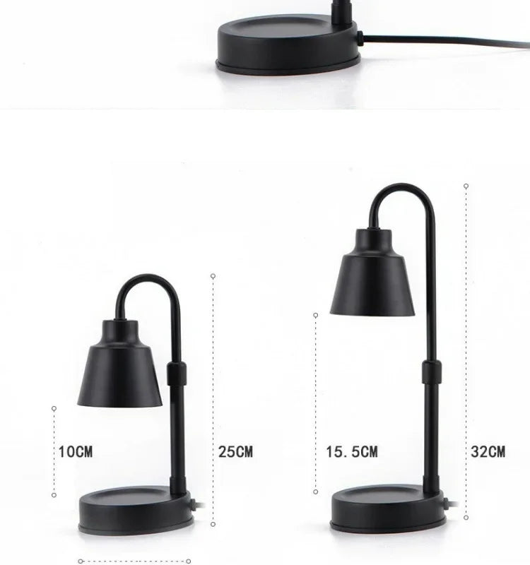 Candle Warmer Lamp with Timer Dimmable Light Scented Wax Melter Simple Table Lamp for Bedroom Home Office Decor
