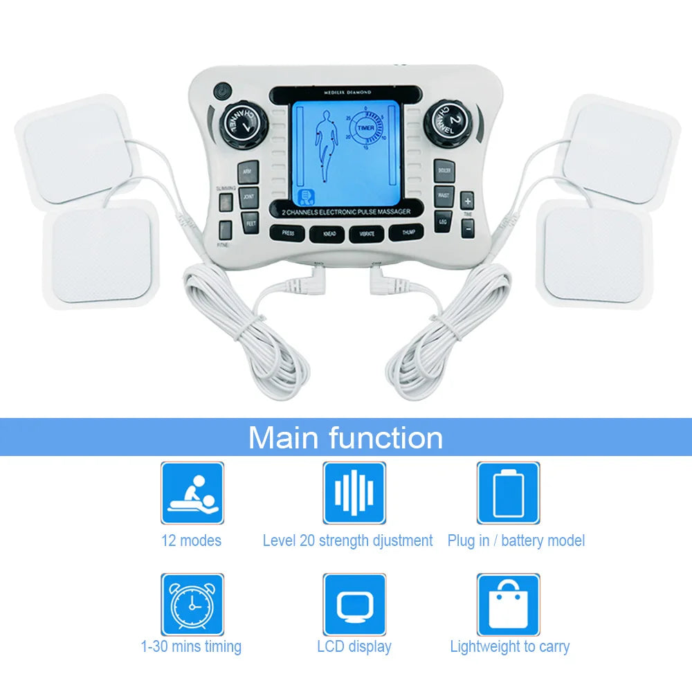 Myostimulator Massager EMS Neck Acupoints Lymphvity Massage Device Electrical Muscle Stimulator Health Physiotherapy Device