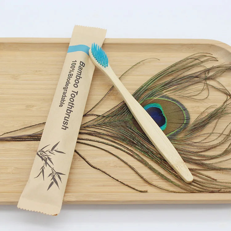 Eco-Friendly Bamboo Toothbrush Set