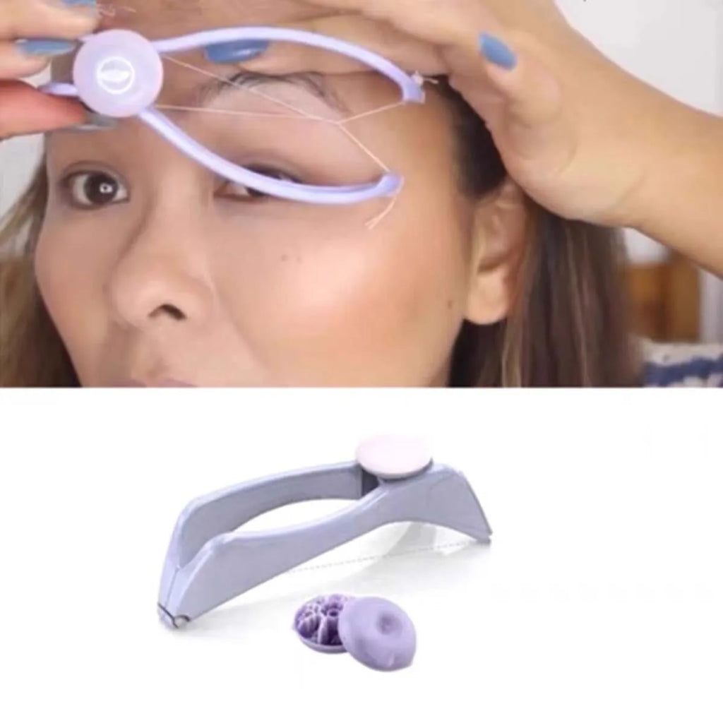 Mini Facial Hair Removal Epilator Women Hair Remover Spring Threading Face Defeatherer for Cheeks Eyebrow DIY Makeup Beauty Tool